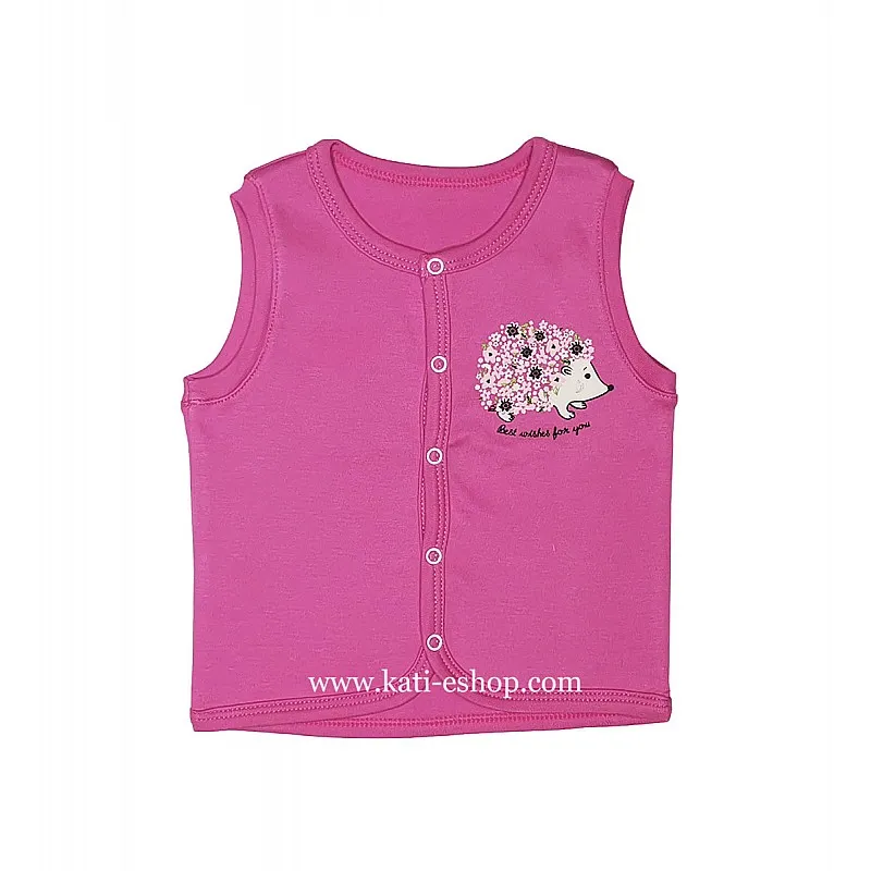 TOPOLINO Бебешки памучен елек за момиче 3-2073