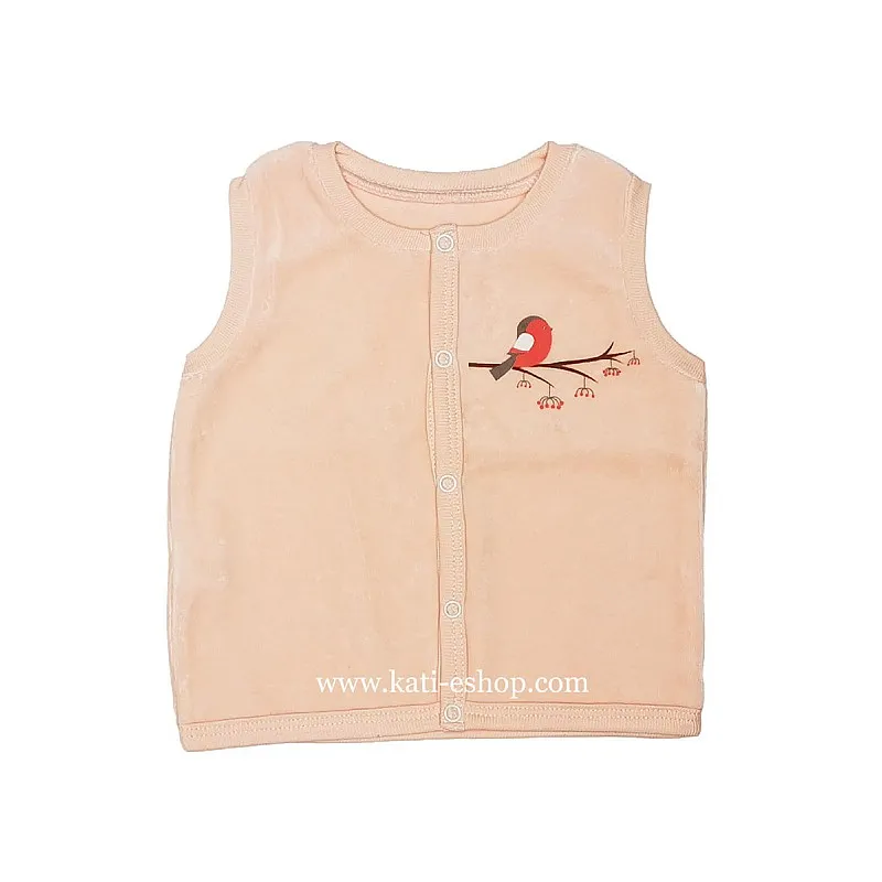 TOPOLINO Бебешки плюшен елек за момиче 3-2074