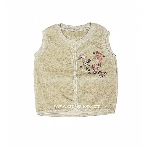 TOPOLINO Бебешки плюшен елек за момиче 3-2075