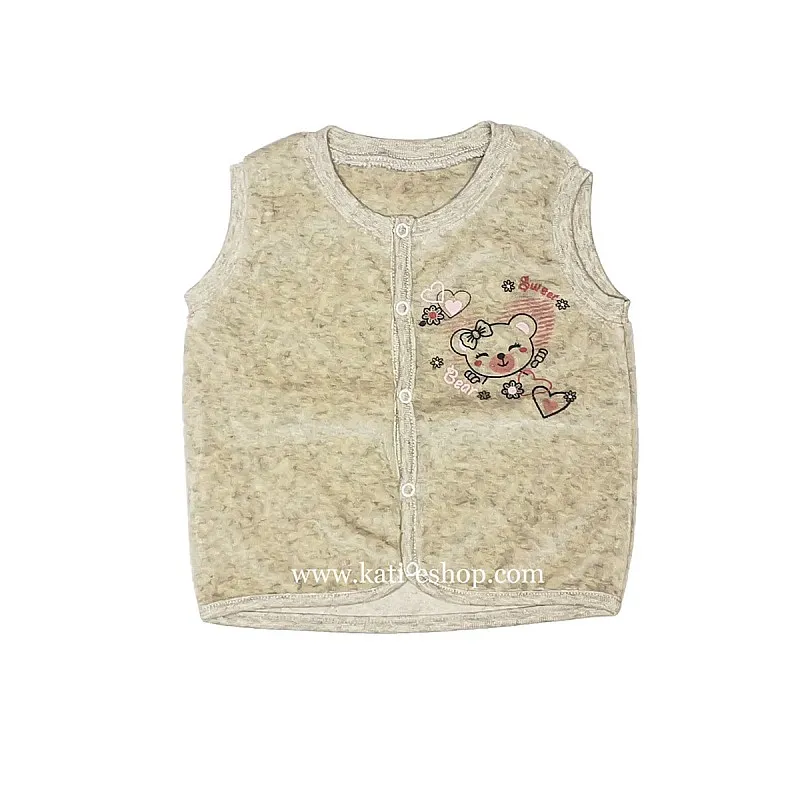 TOPOLINO Бебешки плюшен елек за момиче 3-2075