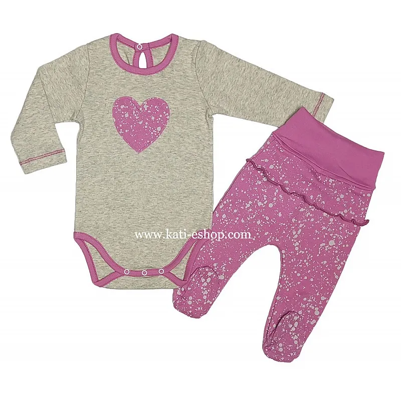 TOPOLINO Комплект боди и ританки за момиче 3-1552