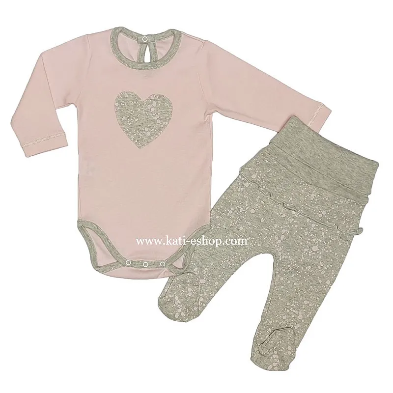 TOPOLINO Комплект боди и ританки за момиче 3-1553