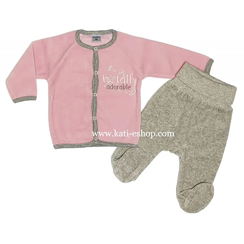 TOPOLINO Плюшен комплект жилетка и ританки за момиче 3-1572