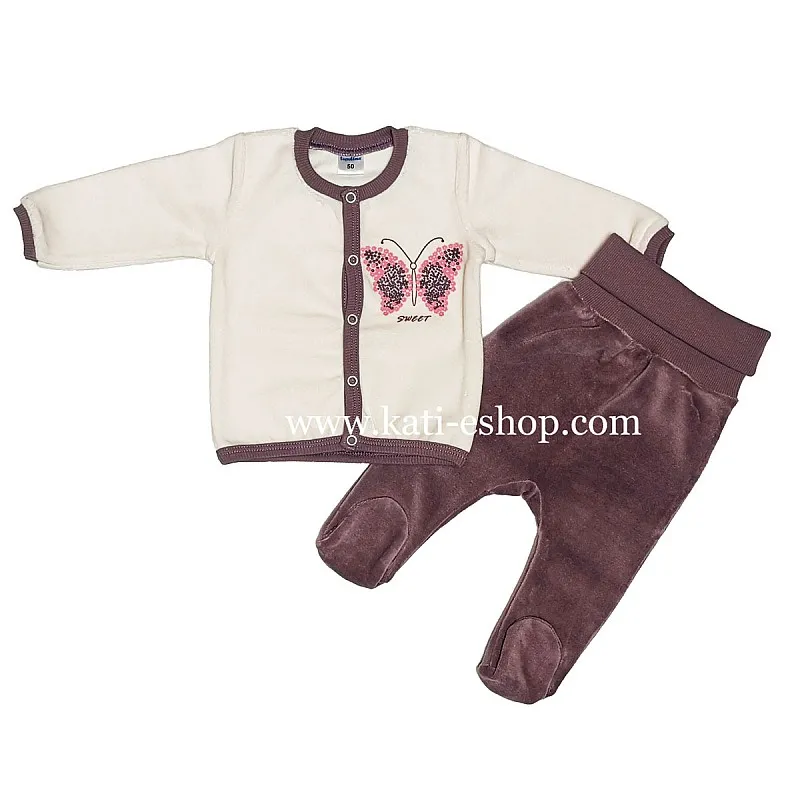 TOPOLINO Плюшен комплект жилетка и ританки 3-2066