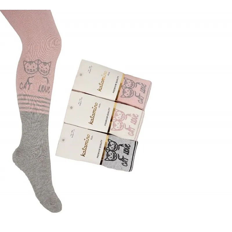 KATAMINO Памучни чорапогащи за момиче1-2години 2-1284