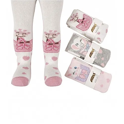 ARTI Бебешки памучни чорапогащи 6-12месеца 2-1108