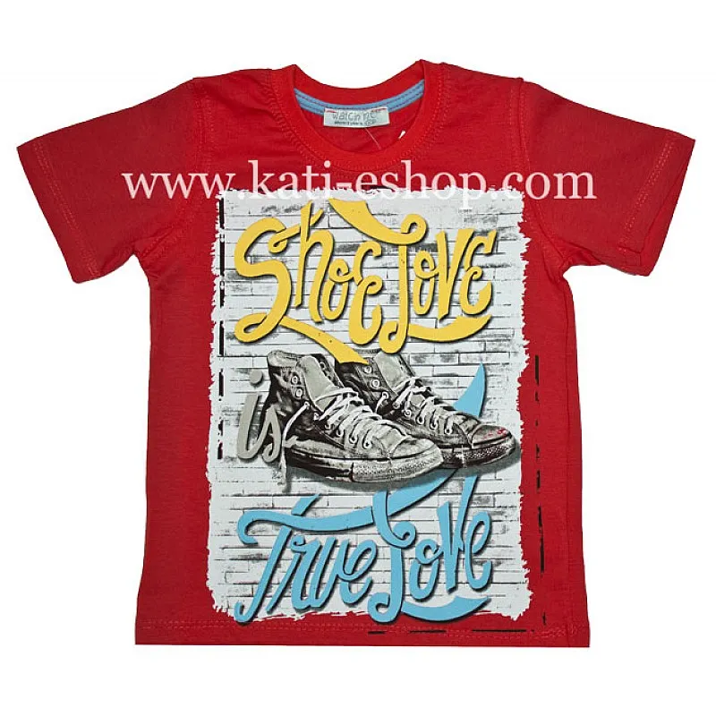 Тениска за момче WATCH ME червена 6-364