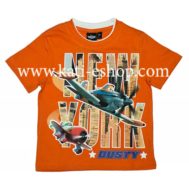 Тениска за момче " Planes " DISNEY оранжева 6-536
