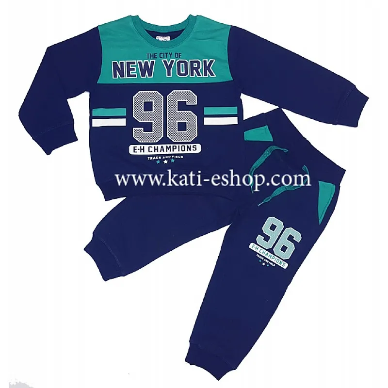 E&H Комплект за момче"NEW YORK 96" т.син 8-831