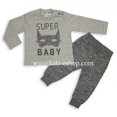 E&H Бебешки комплект за момче "SUPER BABY" 8-1069