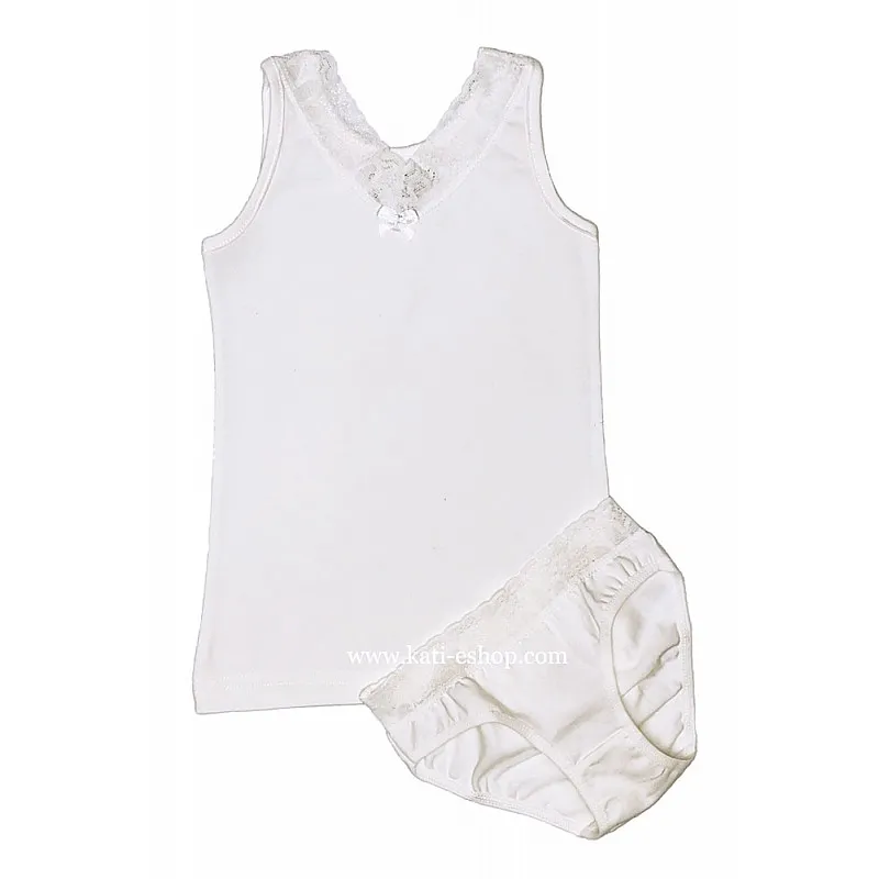 ВЕНЕРА Комплект бельо за момиче-бял 2-951