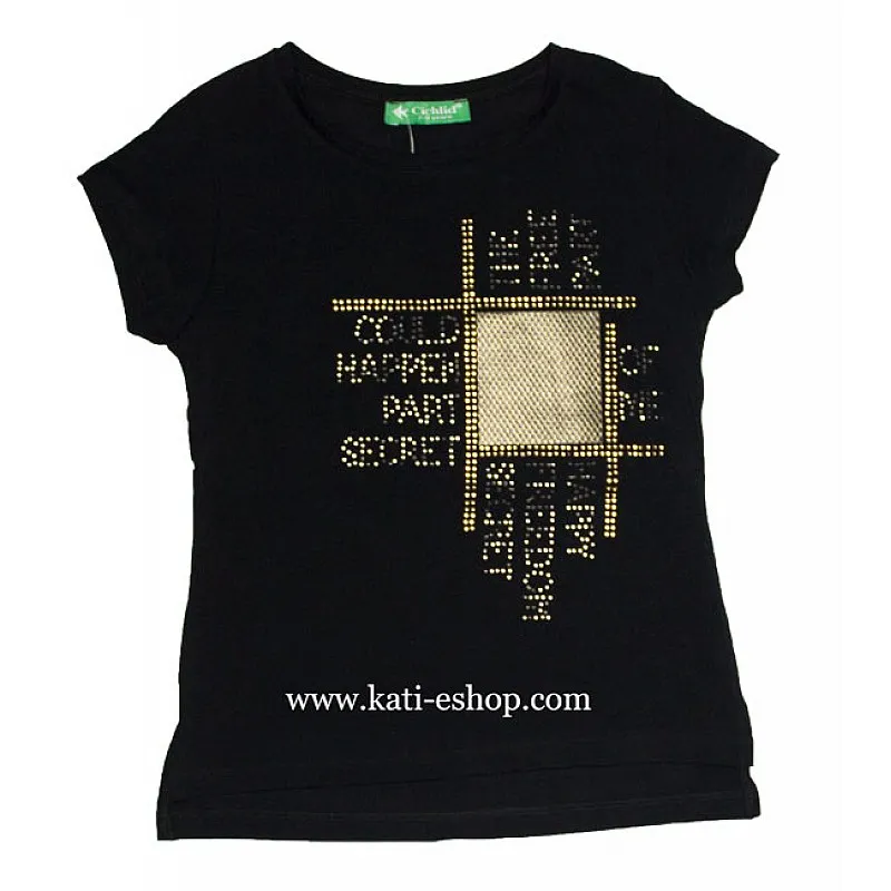 CICHLID Черна блуза за момиче 6-1820