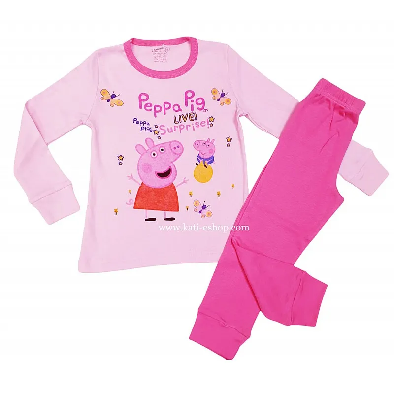 ВЕНЕРА Рипсена  пижама с дълъг ръкав за момиче 2-1150