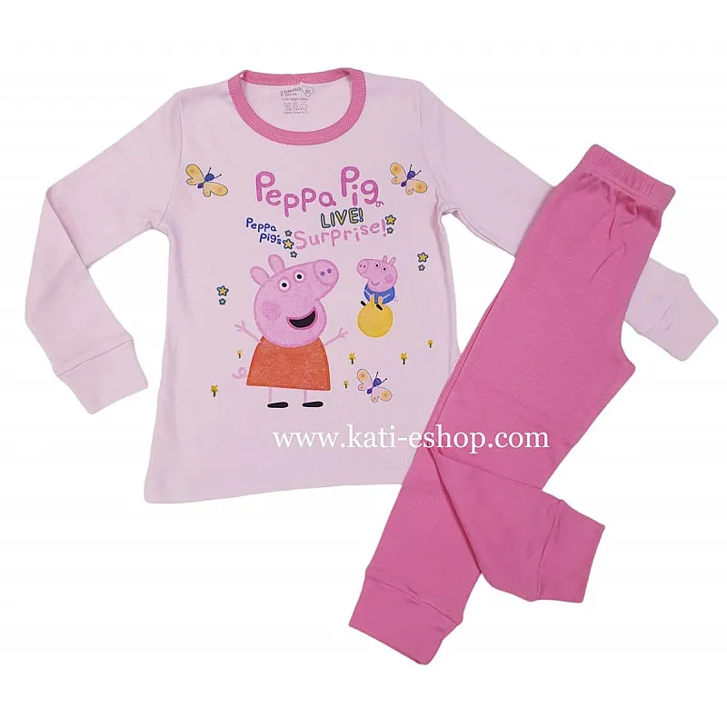 ВЕНЕРА Рипсена пижама с дълъг ръкав за момиче 2-1253