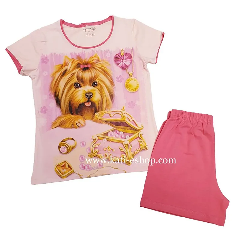 ВЕНЕРА Пижама с къс ръкав за момиче 2-844