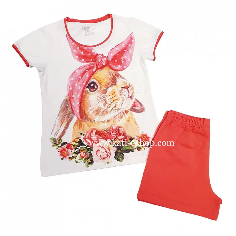 ВЕНЕРА Пижама с къс ръкав за момиче 2-845