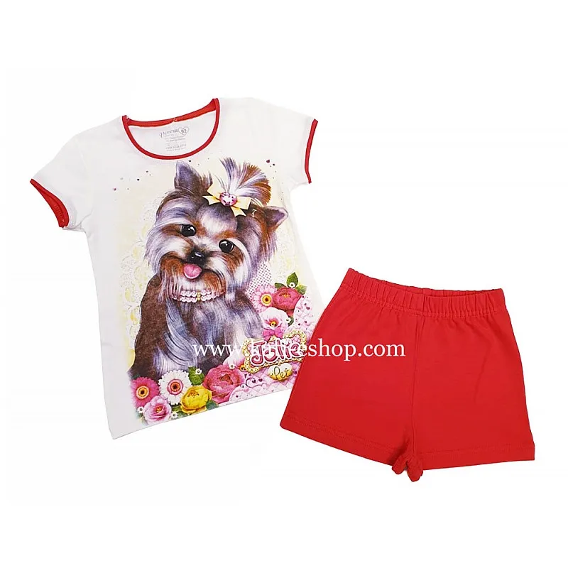 ВЕНЕРА Пижама с къс ръкав за момиче 2-847