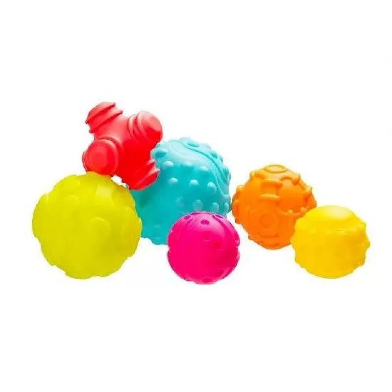PLAYGRO Тактилни релефни топки (6бр./оп.) 6м+ PLAYGRO Тактилни релефни топки (6бр./оп.) 6м+