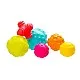 PLAYGRO Тактилни релефни топки (6бр./оп.) 6м+ PLAYGRO Тактилни релефни топки (6бр./оп.) 6м+
