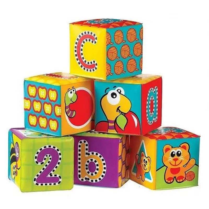 PLAYGRO Меки кубчета за баня (6бр./оп.) 6м+
