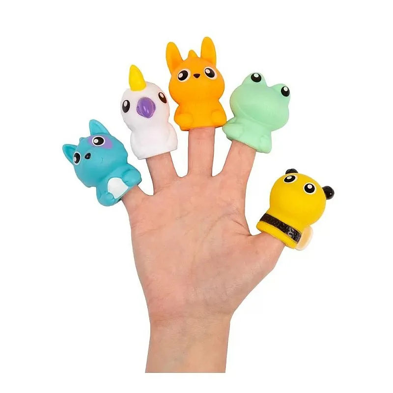 PLAYGRO Текстилна книжка Щастливи у дома с животни за куклен театър 12м+
