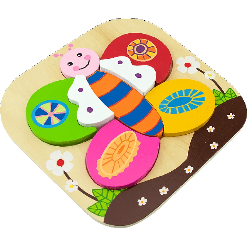 Thinkle Stars Дървен пъзел Пеперуда 18м+