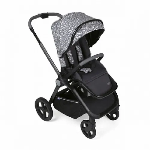 Chicco DUO СИСТЕМА MYSA  Charming Grey количка, шаси и кош за новородено, 0м+