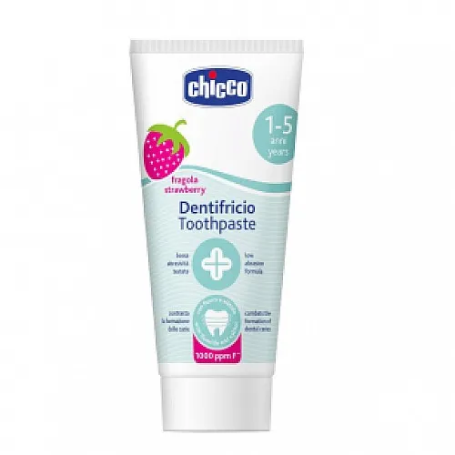 Chicco Паста за зъби ягода с флуорид  1-5г 50мл