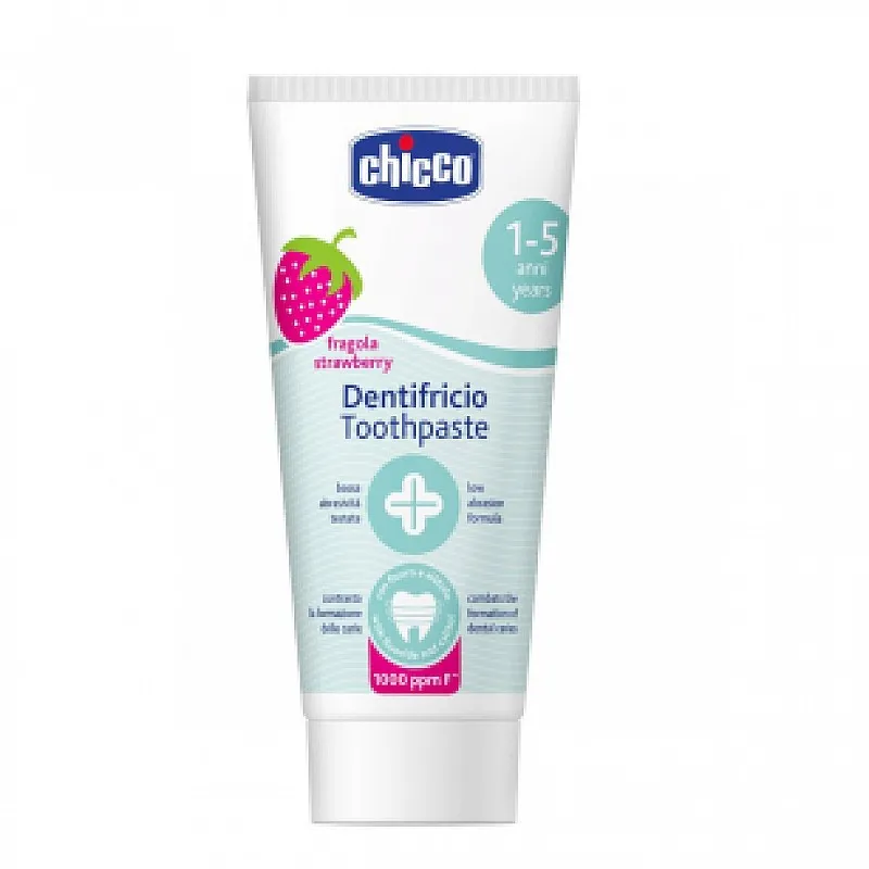 Chicco Паста за зъби ягода с флуорид  1-5г 50мл