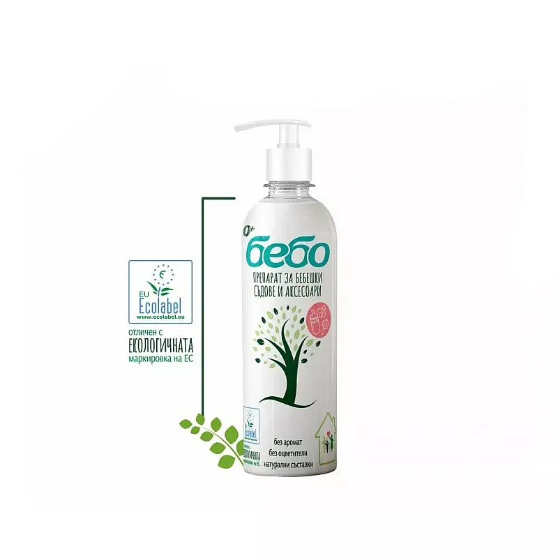 Бебо Препарат за бебешки съдове и аксесоари 400ml