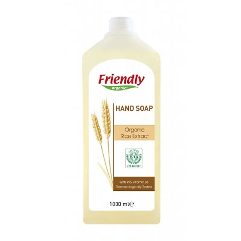 Friendly Натурален сапун за ръце с екстракт от органичен ориз 1000мл