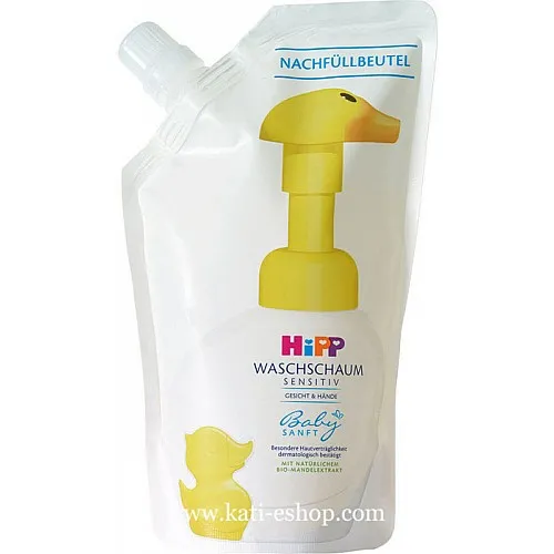 HIPP Измиваща пяна за ръце и лице (пълнител) 250мл.