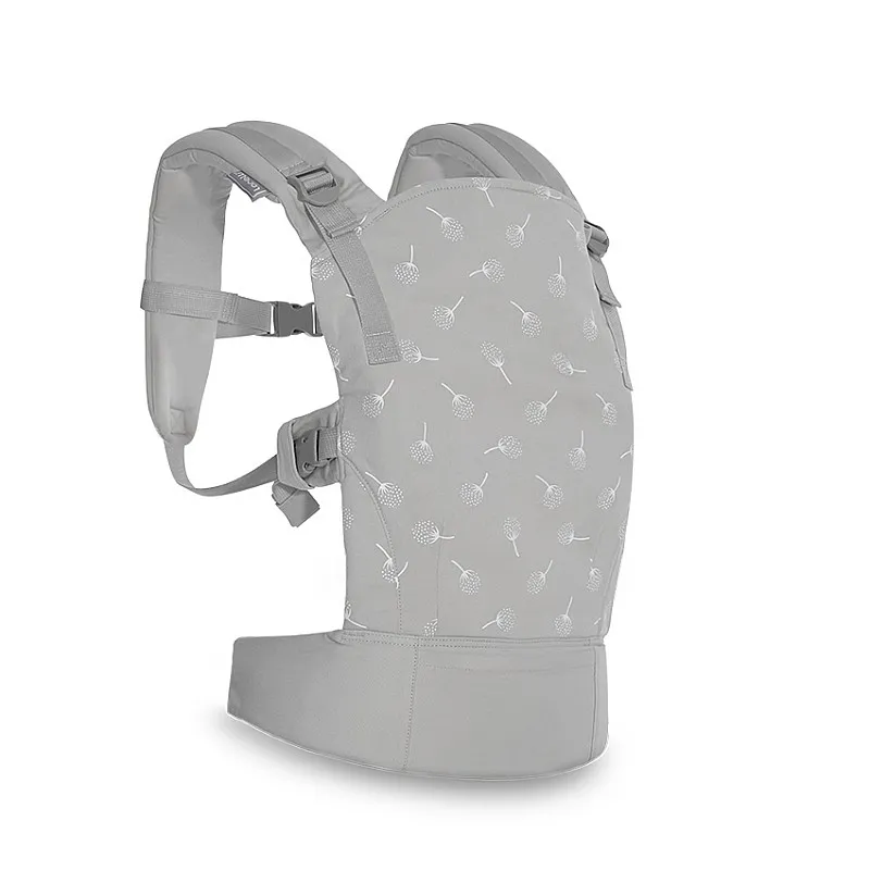 Lorelli Premium Бебешка ергономична раница WALLY GREY FLORAL