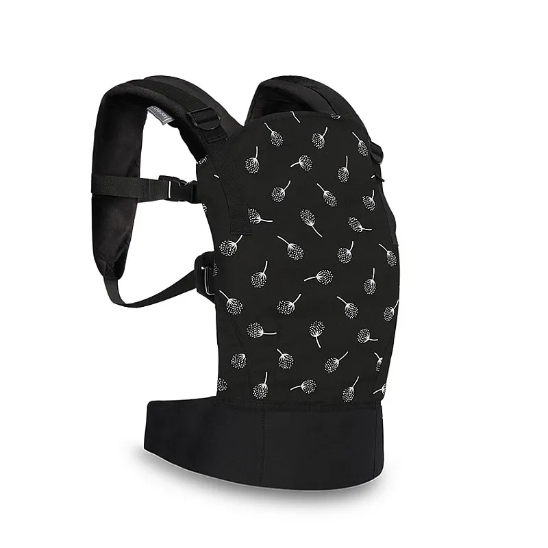 Lorelli Premium Бебешка ергономична раница WALLY BLACK FLORAL