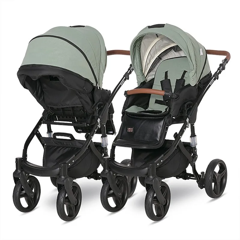 Lorelli Premium Детска количка RIMINI PREMIUM  GREEN BAY