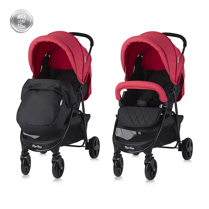 Lorelli Детска количка MARTINA+покривало MARS RED Lorelli Детска количка MARTINA+покривало MARS RED