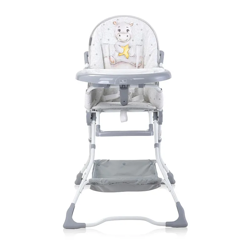 Lorelli Столче за хранене BONBON NOBLE GREY HIPPO