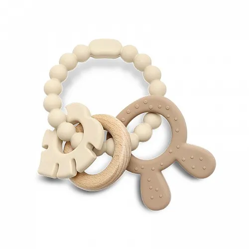 Lorelli Premium СИЛИКОНОВА ГРИЗАЛКА С БУК ЗАЙЧЕ NATURAL BEIGE