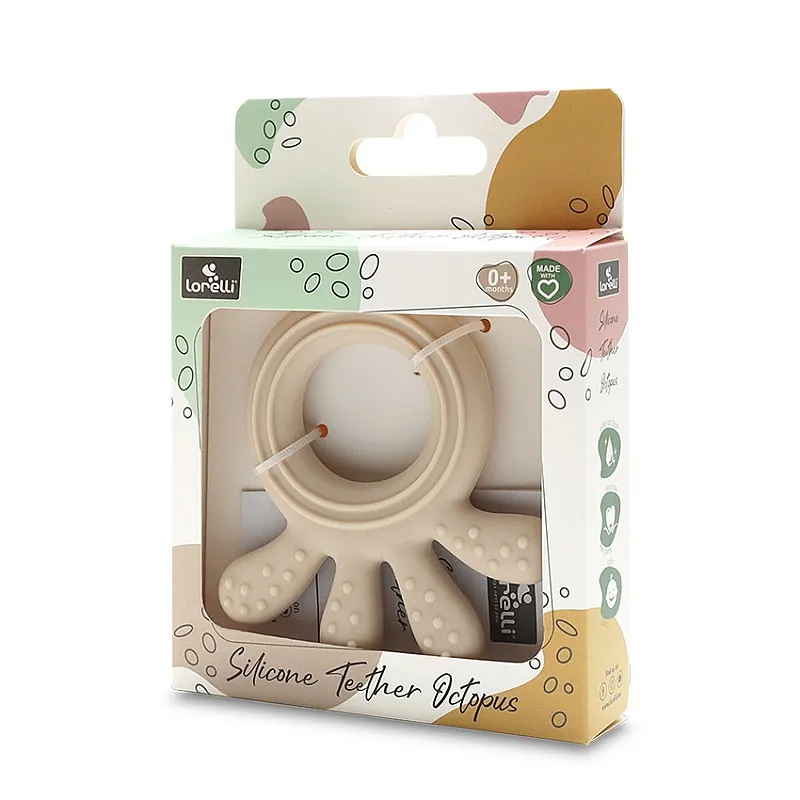 Lorelli Premium СИЛИКОНОВА ГРИЗАЛКА ОКТОПОД NATURAL BEIGE