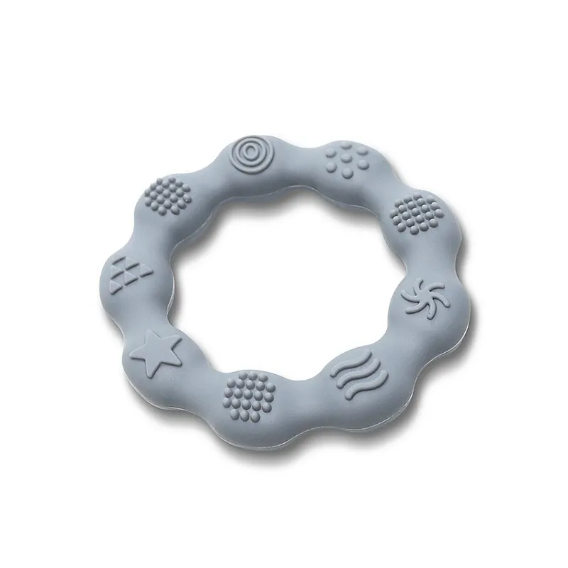 Lorelli Natural Силиконова гризалка РИНГ GREY
