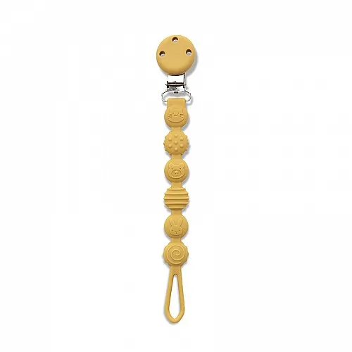 Lorelli Natural Силиконов държач за биберон  YELLOW