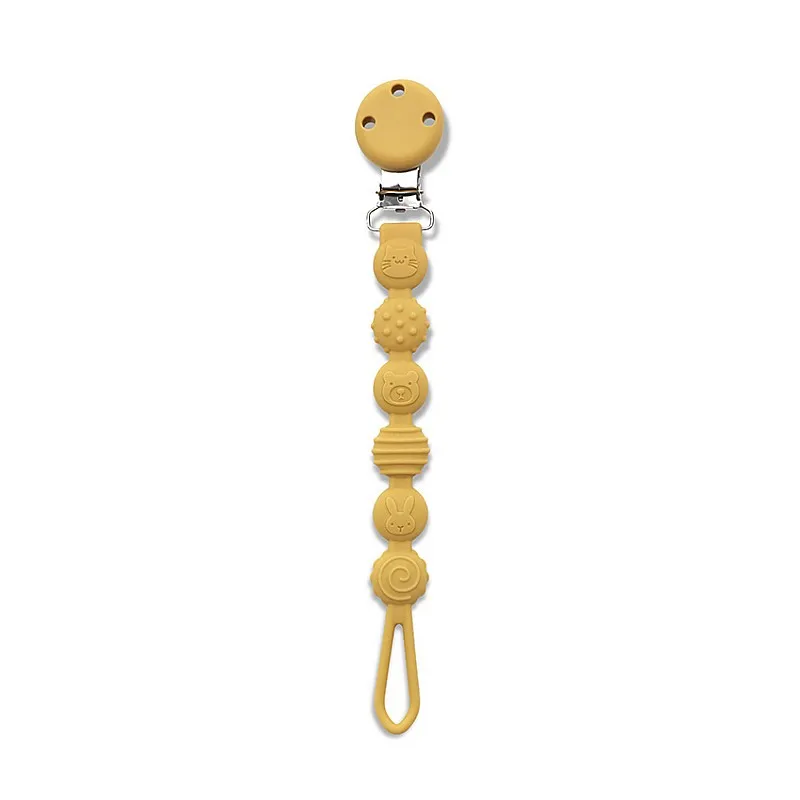 Lorelli Natural Силиконов държач за биберон  YELLOW