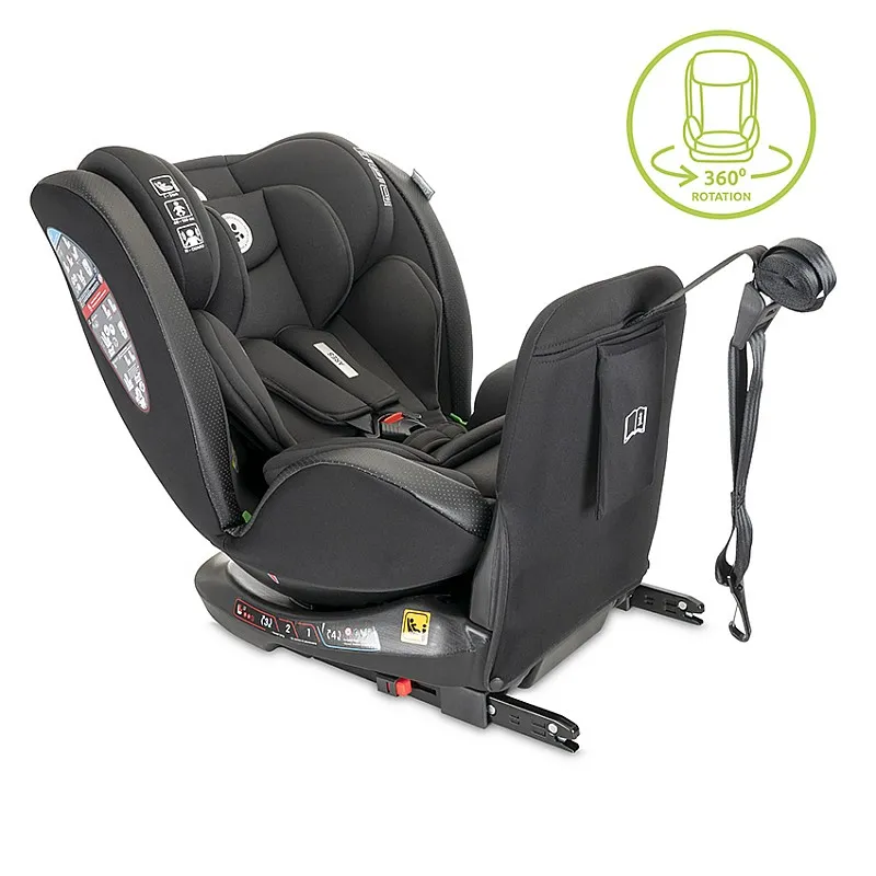 Lorelli СТОЛ ЗА КОЛА ARES BLACK i-Size 40-150 CM ISOFIX