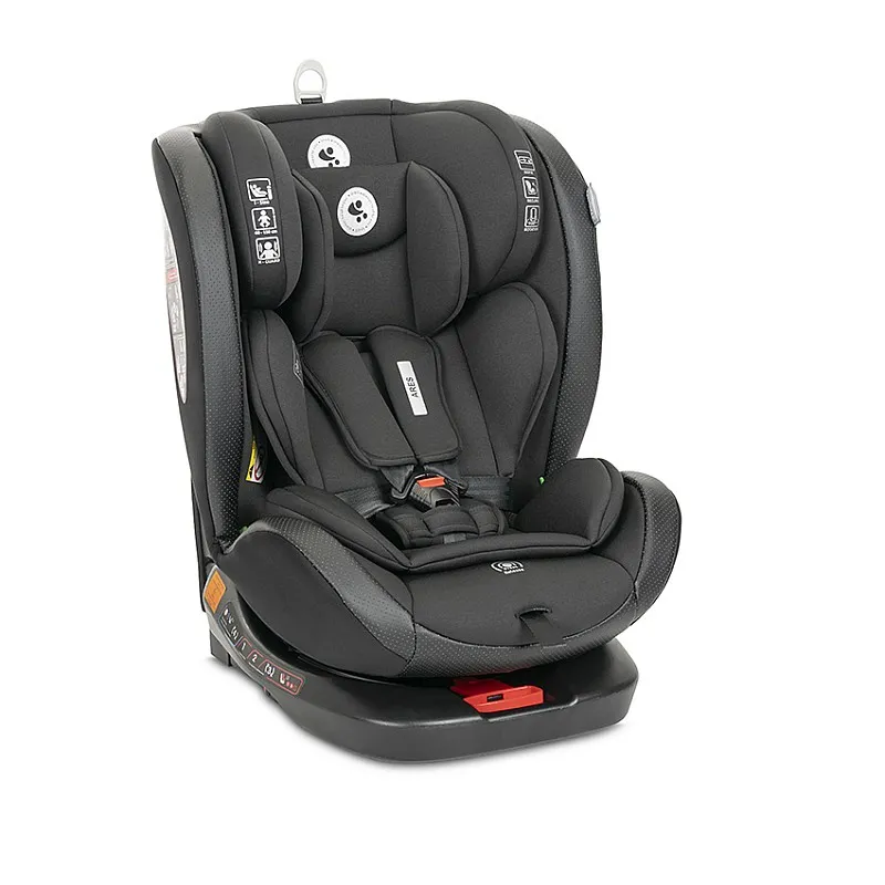 Lorelli СТОЛ ЗА КОЛА ARES BLACK i-Size 40-150 CM ISOFIX