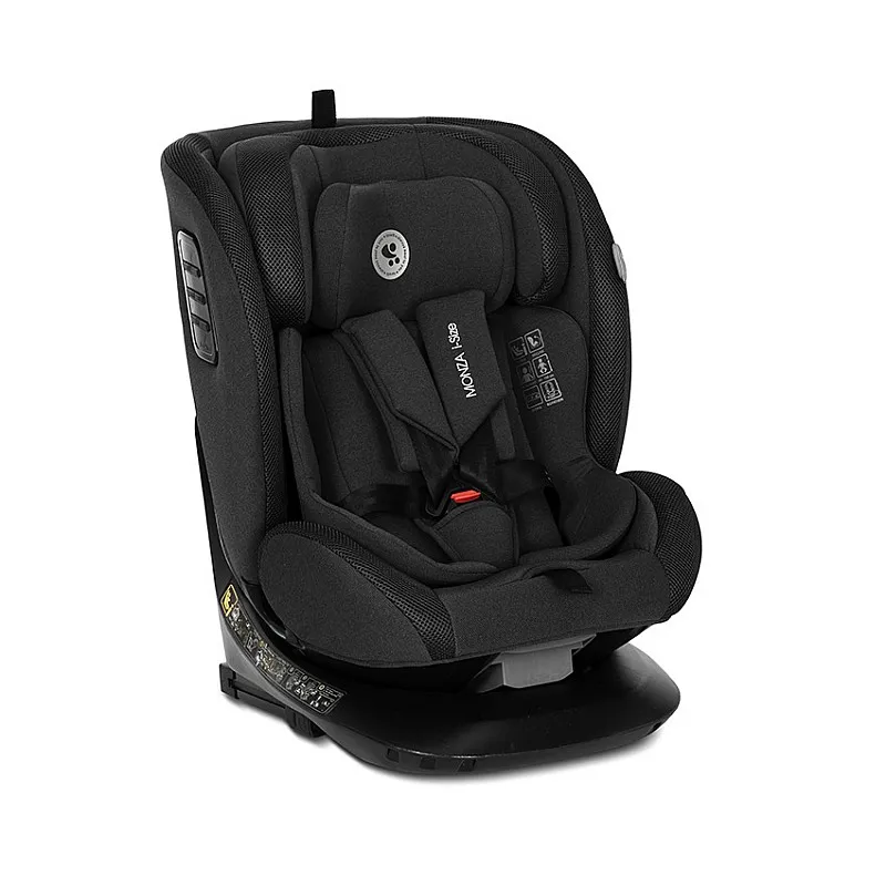 Lorelli Premium СТОЛ ЗА КОЛА MONZA BLACK i-Size 40-150 CM ISOFIX