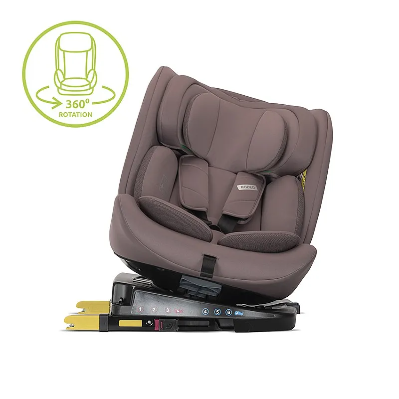 Lorelli СТОЛ ЗА КОЛА RODEO DARK PINK 40-150CM 360, ISOFIX