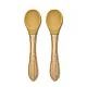 Lorelli Natural Силиконови лъжички с бамбук 2БР NATURAL YELLOW
