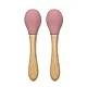 Lorelli Naatural Силиконови лъжички с бамбук 2БР NATURAL DEEP PINK