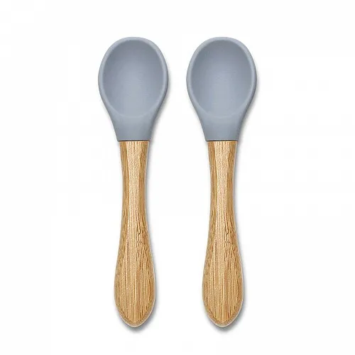 Lorelli Natural Силиконови лъжички с бамбук 2БР NATURAL GREY