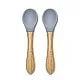 Lorelli Natural Силиконови лъжички с бамбук 2БР NATURAL GREY